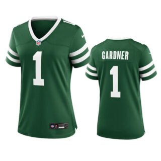 Women's New York Jets #1 Sauce Gardner Green 2024 Stitched Football Jersey(Run Small)
