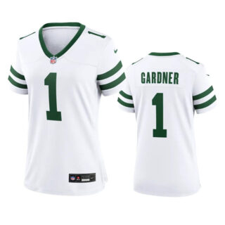 Women's New York Jets #1 Sauce Gardner White 2024 Stitched Football Jersey(Run Small)