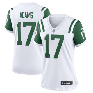 Women's New York Jets #17 Davante Adams White Classic Alternate Stitched Jersey(Run Small)
