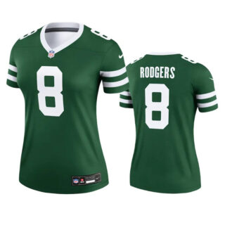 Women's New York Jets #8 Aaron Rodgers Green 2024 Stitched Football Jersey(Run Small)