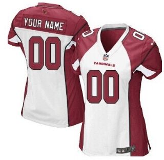 Women's Nike Arizona Cardinals Customized White Jersey