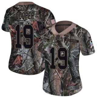 Women's Nike Cowboys #19 Amari Cooper Camo Women's Stitched NFL Limited Rush Realtree Jersey