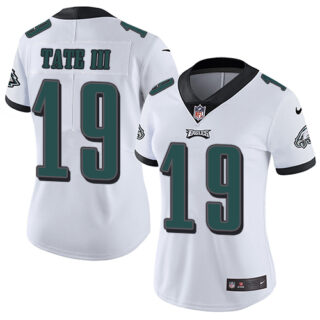 Women's Nike Eagles #19 Golden Tate III White Women's Stitched NFL Vapor Untouchable Limited Jersey