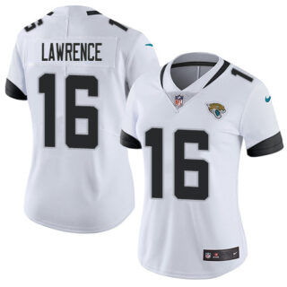 Women's Nike Jaguars #16 Trevor Lawrence White Women's Stitched NFL Vapor Untouchable Limited Jersey