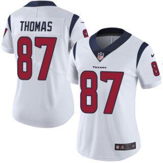 Women's Nike Texans #87 Demaryius Thomas White Women's Stitched NFL Vapor Untouchable Limited Jersey