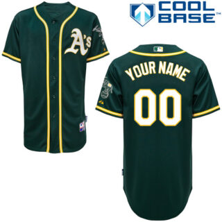 Women's Oakland Athletics Customized Green Jersey