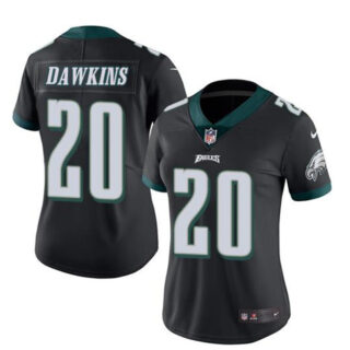 Women's Philadelphia Eagles #20 Brian Dawkins Black Vapor Untouchable Limited Stitched Football Jersey(Run Small)
