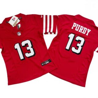 Women's San Francisco 49ers #13 Brock Purdy New Red 2023 F.U.S.E. Stitched Football Jersey(Run Small)