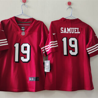 Women's San Francisco 49ers #19 Deebo Samuel Red Vapor Alternate Stitched Jersey(Run Small)