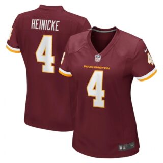 Women's Washington Football Team #4 Taylor Heinicke Nike Burgundy Game Jersey