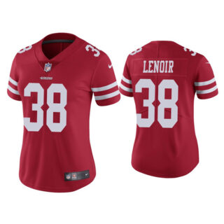 Women 49ers #38 Deommodore Lenoir Red Jersey