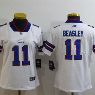 Women Bills 11 Cole Beasley White Vapor Untouchable Limited Jersey