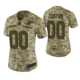 Women New Orleans Saints Custom Camo 2018 Salute To Service Limited Jersey