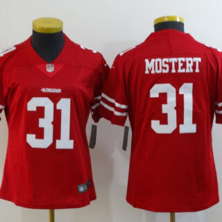 Women Nike 49ers 31 Raheem Mostert Red Women Vapor Untouchable Limited Jersey