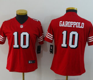 Women Nike 49ers 40 Jimmy Garoppolo Red Women 2018 Vapor Untouchable Limited Jersey