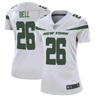 Women Nike Jets 26 Le'Veon Bell White Women New 2019 Vapor Untouchable Limited Jersey