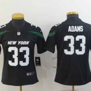 Women Nike Jets 33 Jamal Adams Black Women New 2019 Vapor Untouchable Limited Jersey