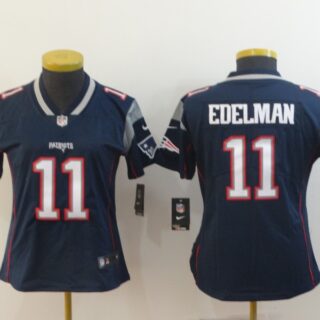 Women Nike Patriots 11 Julian Edelman Navy Women Vapor Untouchable Limited Jersey