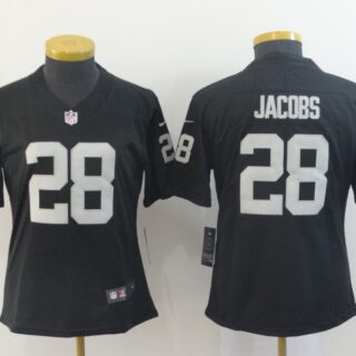 Women Nike Raiders 28 Josh Jacobs Black Women Vapor Untouchable Limited Jersey