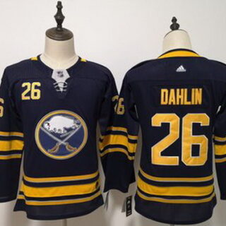 Women Sabres 26 Rasmus Dahlin Navy Women Adidas Jersey