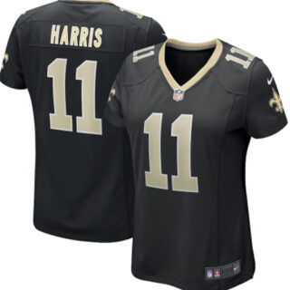 Women Saints #11 Deonte Harris Vapor Untouchable Limited Black Jersey