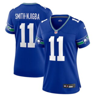 Women's Seattle Seahawks #11 Jaxon Smith-Njigba Royal Jersey
