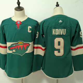 Women Wild 9 Mikko Koivu Green Women Adidas Jersey
