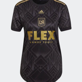 Women's Los Angeles Football Club 2022-23 Black Gold Home Soccer Jersey