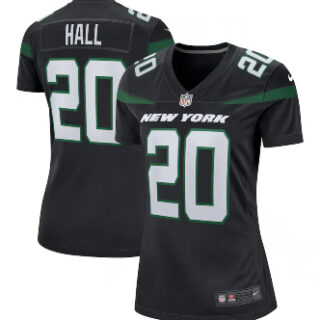 Women's New York Jets #20 Breece Hall Nike Stealth Black Alternate Vapor Limited Jersey