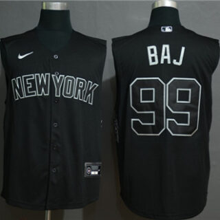 Yankees 99 Aaron Judge Black Nike Cool Base Sleeveless Jersey
