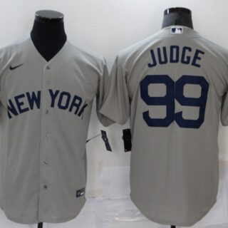 Yankees 99 Aaron Judge Gray Nike 2021 Field Of Dreams Cool Base Jersey