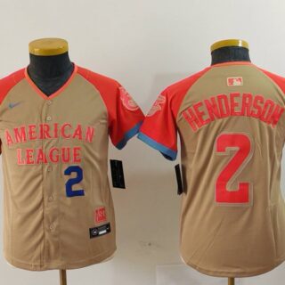 Youth American League #2 Gunnar Henderson Cream 2024 All-Star Limited Stitched Jerseys