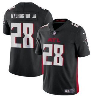 Youth Atlanta Falcons #28 Carlos Washington Jr Black Vapor Untouchable Limited Stitched Football Jersey