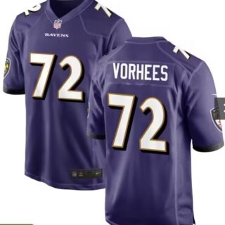 Youth Baltimore Ravens #Andrew Vorhees Purple 2024 Draft Vapor Limited Football Jersey