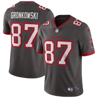 Youth Buccaneers #87 Rob Gronkowski Gray NFL Jersey