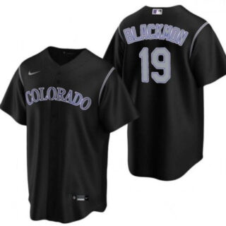 Youth Charlie Blackmon Colorado Rockies Cool Base jersey Black