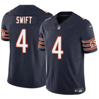 Youth Chicago Bears #4 D'Andre Swift Navy 2023 F.U.S.E. Vapor Stitched Football Jersey