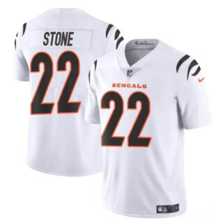Youth Cincinnati Bengals #22 Geno Stone White Vapor Untouchable Limited Stitched Jersey