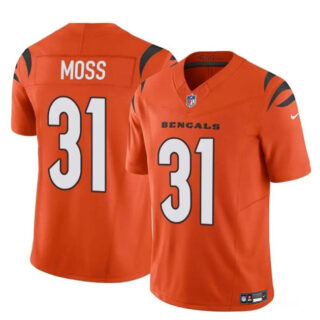 Youth Cincinnati Bengals #31 Zack Moss Orange 2024 F.U.S.E. Vapor Untouchable Limited Jersey