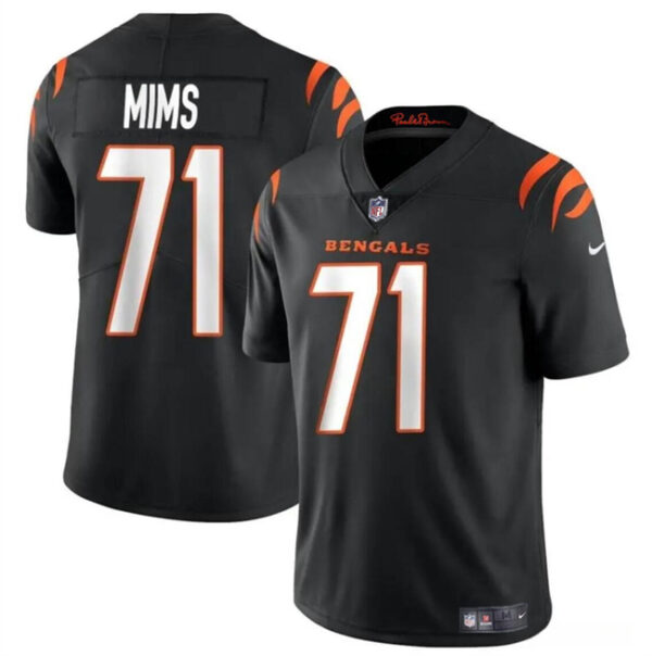 Youth Cincinnati Bengals #71 Amarius Mims Black 2024 Draft Vapor Untouchable Limited