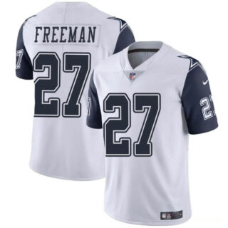Youth Dallas Cowboys #27 Royce Freeman White Color Rush Limited Stitched Football Jersey