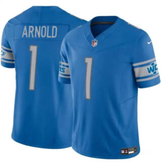 Youth Detroit Lions #1 Terrion Arnold Blue 2024 Draft F.U.S.E. Vapor Untouchable Limited Stitched Jersey