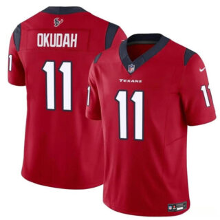Youth Houston Texans #11 Jeff Okudah Red 2024 F.U.S.E Vapor Untouchable Limited Stitched Football Jersey