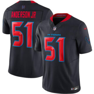 Youth Houston Texans #51 Will Anderson Jr. Navy 2024 2nd Alternate F.U.S.E Vapor Stitched Football Jersey