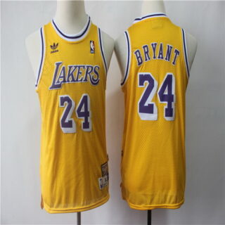 Youth Lakers 24 Kobe Bryant Gold Youth Hardwood Classics Jersey
