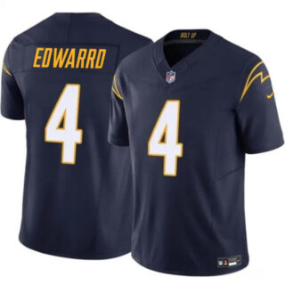 Youth Los Angeles Chargers #4 Gus Edwards Navy 2024 F.U.S.E Vapor Untouchable Limited Stitched Jersey