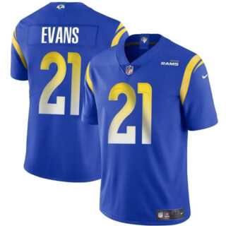Youth Los Angeles Rams #21 Zach Evans Blue 2024 Vapor Untouchable Stitched Football Jersey