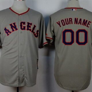 Youth Los Angels Of Anaheim Customized 1965 Turn Back The Clock Gray Jersey