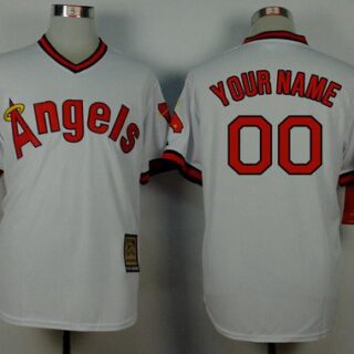 Youth Los Angels Of Anaheim Customized 1965 Turn Back The Clock White Jersey