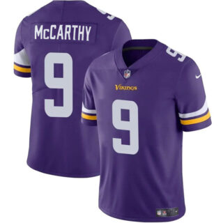 Youth Minnesota Vikings #9 J.J. McCarthy Purple 2024 Draft Vapor Untouchable Limited Stitched Jersey